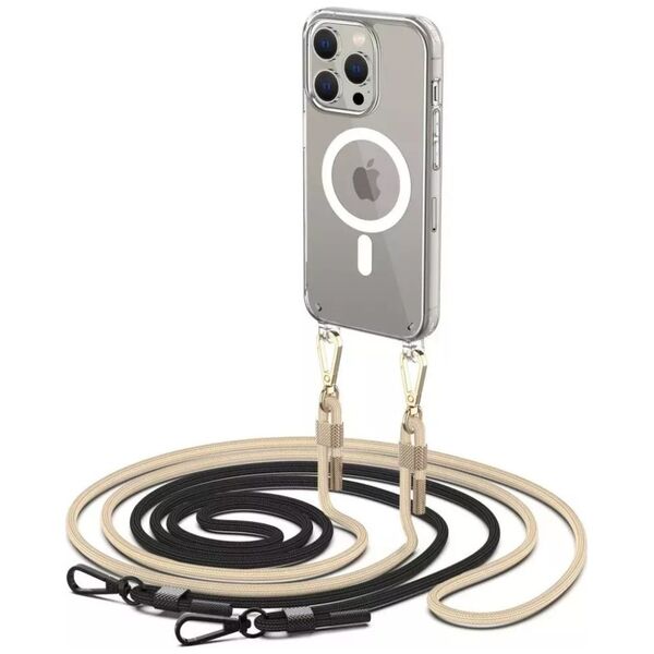 Tech-Protect Tech-Protect Flexair Chain Magsafe do iPhone 15 Pro czarno-beżowy