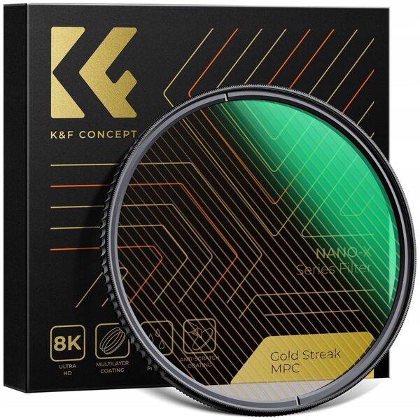 Filtr Kf Filtr Gold Streak Anamorficzny Złote Flary Smugi K&f Nano-x Mrc 77 Mm 77mm / Kf01.2110