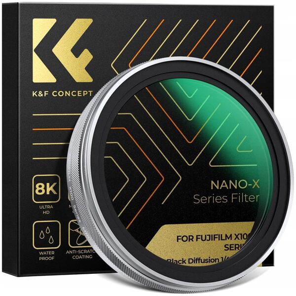 Filtr Kf Filtr Dyfuzyjny Black Diffusion 1/4 Nano-x K&f Concept Do Fujifilm X100 X100s X100vi X100f / Kf01.2704