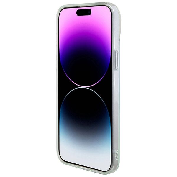 Guess Case for iPhone 15 / iPhone 14 / iPhone 13 - Guess IML Iridescent MagSafe (GUHMP15SHITSQ) - Turquoise 3666339154929 έως 12 άτοκες Δόσεις