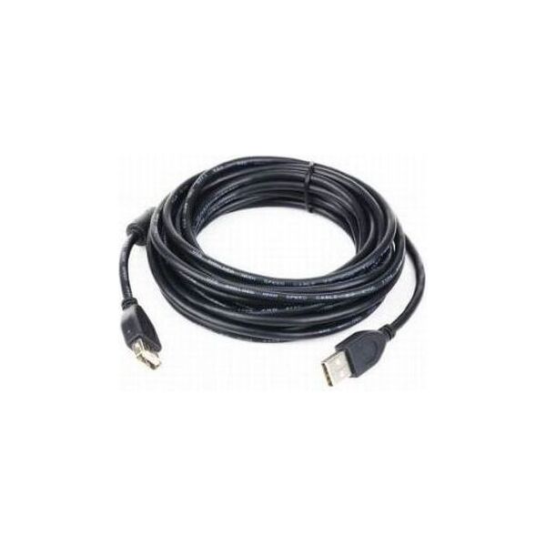 Kabel USB Gembird USB-A - USB-A 1.8 m Czarny (CCFUSB2AMAF6)