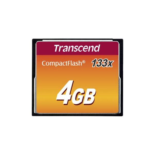 Karta Transcend 133x Compact Flash 4 GB  (TS4GCF133)