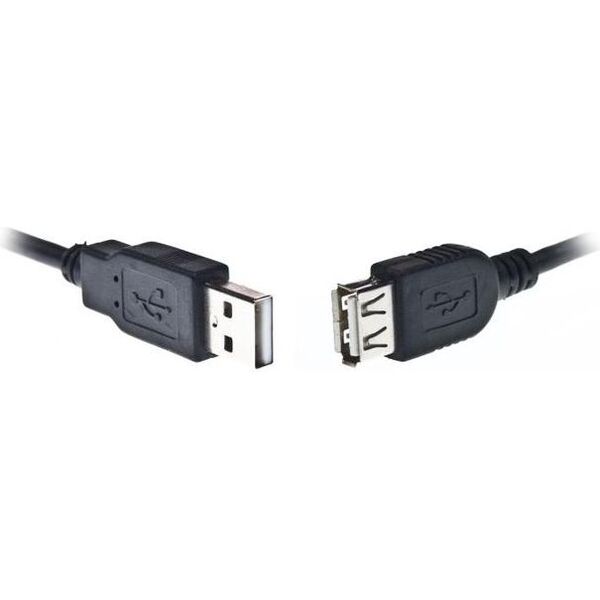 Kabel USB Gembird USB-A - USB-A 3 m Czarny (CCPUSB2AMAF10)