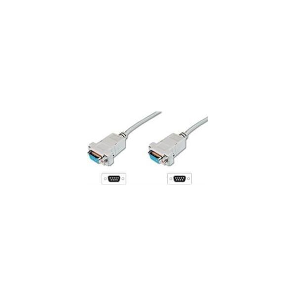 Digitus DB-9 - DB-9, 3m, Biały (AK610100030E)