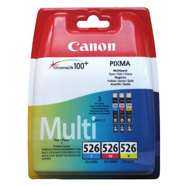 Tusz Canon tusze CLI-526 (cyan, magenta, yellow)
