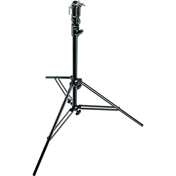 Statyw Manfrotto Czarny, aluminiowy, 2 sekcyjny statyw oświetleniowy (008BU)