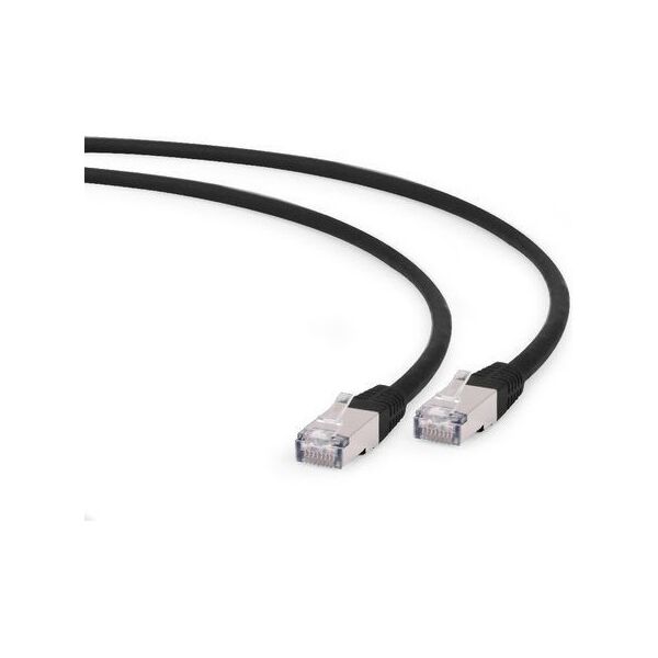 Gembird RJ-45/RJ-45 kat.6a S/FTP Czarny 1.5m (PP6A-LSZHCU-BK-1.5M)