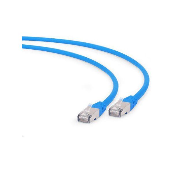 Gembird RJ-45/RJ-45 kat.6a S/FTP Niebieski 1m (PP6A-LSZHCU-B-1M)