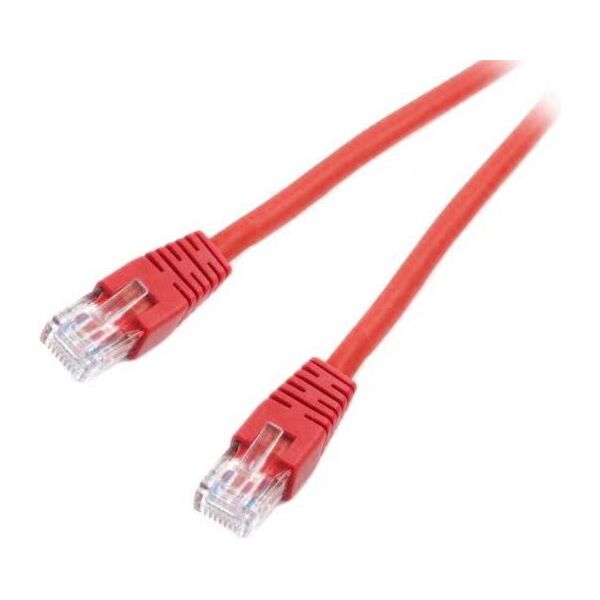 Gembird RJ-45/RJ-45, kat. 6, U/UTP, 5m, czerwony (PP6U-5M/R)