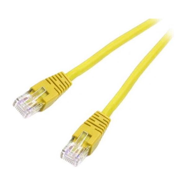 Gembird RJ-45/RJ-45, kat. 6, U/UTP, 1m, żółty (PP6U-1M/Y)