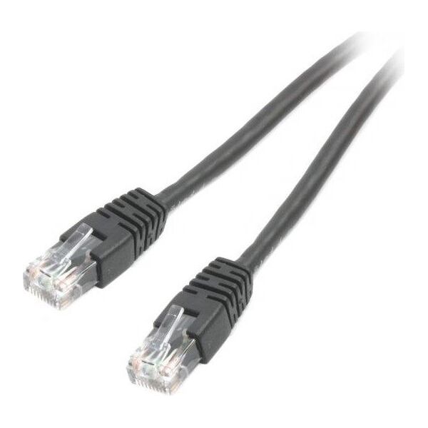 Gembird RJ-45/RJ-45, kat. 6, U/UTP, 1m, czarny (PP6U-1M/BK)