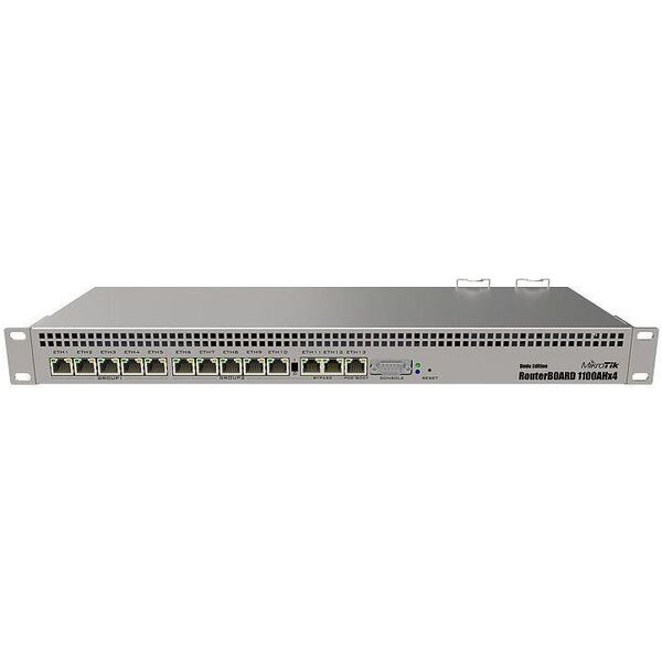 MikroTik MikroTik RB1100AHx4 Dude Edition 1.4GHz 1GB RAM, 13xGig LAN, 19'' 60GB M.2 SSD - MT RB1100Dx4
