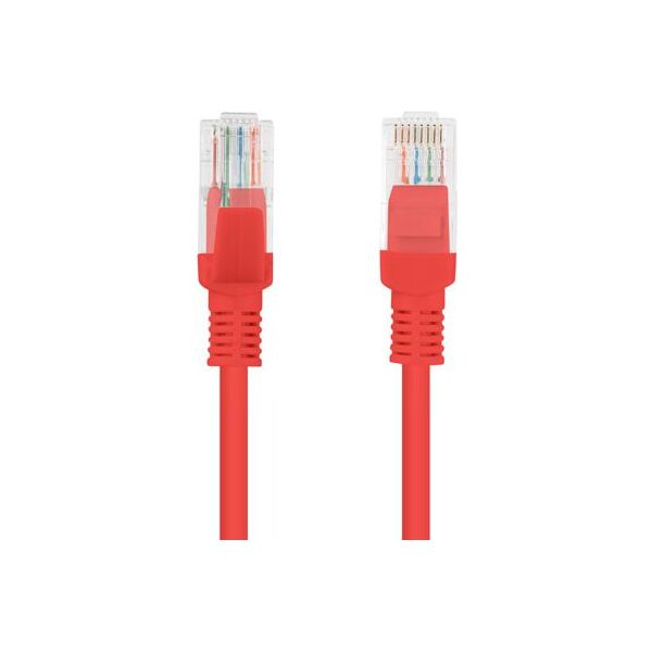 Lanberg Patchcord, Cat6, nieekranowany, 2m, czerwony (PCU6-10CC-0200-R)
