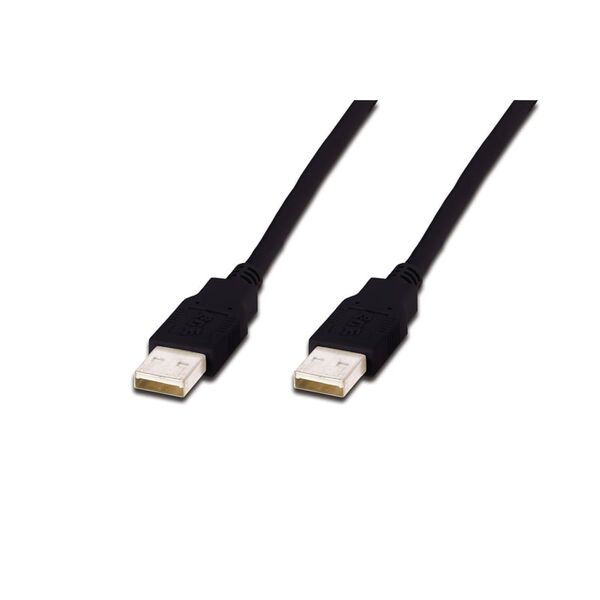 Kabel USB Digitus USB-A - USB-A 1.8 m Czarny (AK-300100-018-S)