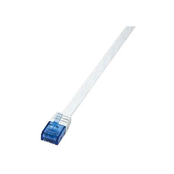 LogiLink Patchcord płaski, U/UTP, Cat.6, biały, 5m (CF2071U)