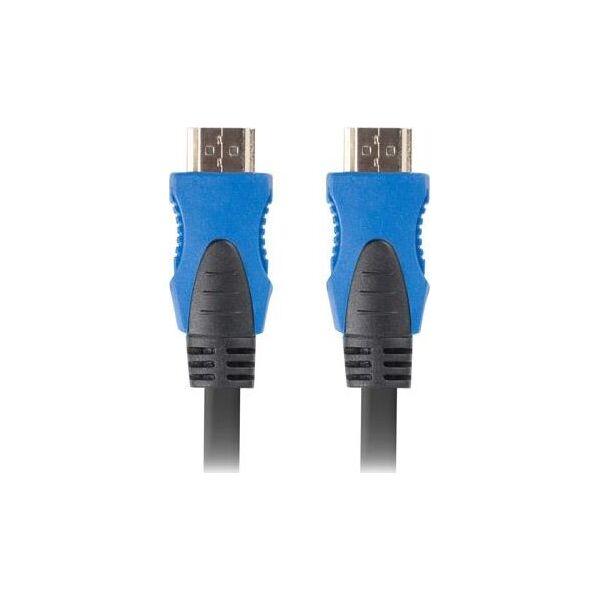 Kabel Lanberg HDMI - HDMI 1m niebieski (CA-HDMI-20CU-0010-BK)