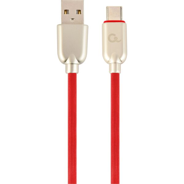 Kabel USB Gembird USB-A - USB-C 1 m Czerwony (CC-USB2R-AMCM-2M-R)