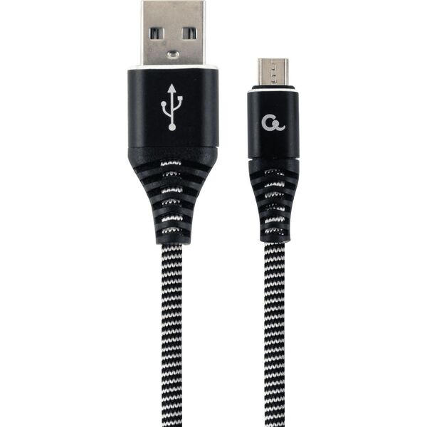 Kabel USB Gembird USB-A - microUSB 2 m Czarny (CC-USB2B-AMmBM-2M-BW)