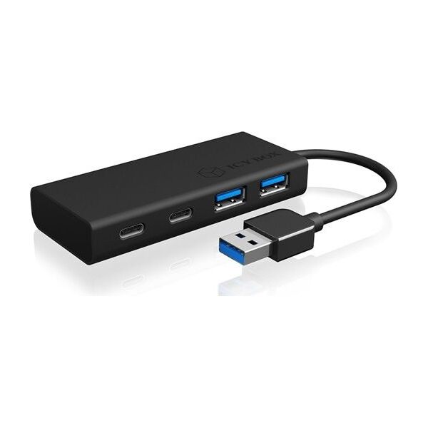 HUB USB Icy Box 2x USB-C  + 2x USB-A 3.0 (IB-HUB1426-U3)