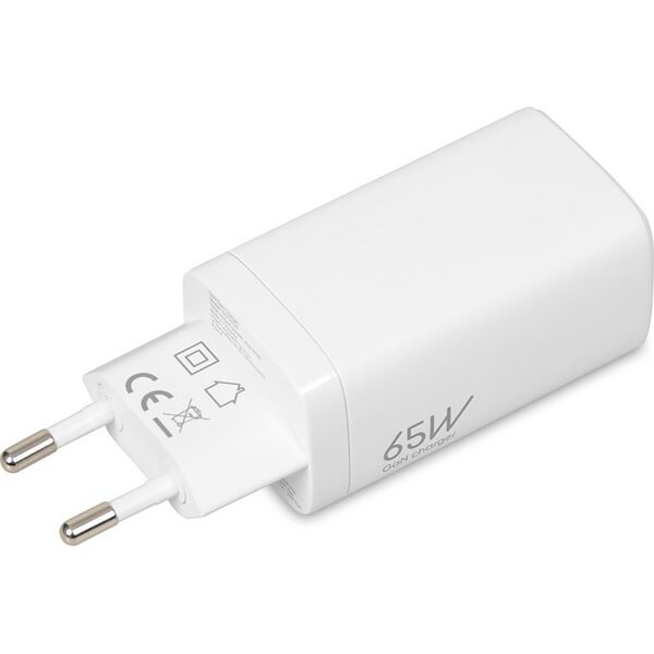 Ładowarka iBOX GaN iBOX C-65 PD65W 1x USB-A 2x USB-C 5 A (ILUC65W)
