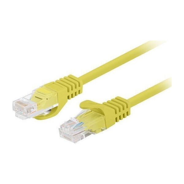 Lanberg PATCHCORD KAT.6 UTP 0.25M ŻÓŁTY FLUKE PASSED LANBERG 10-PACK