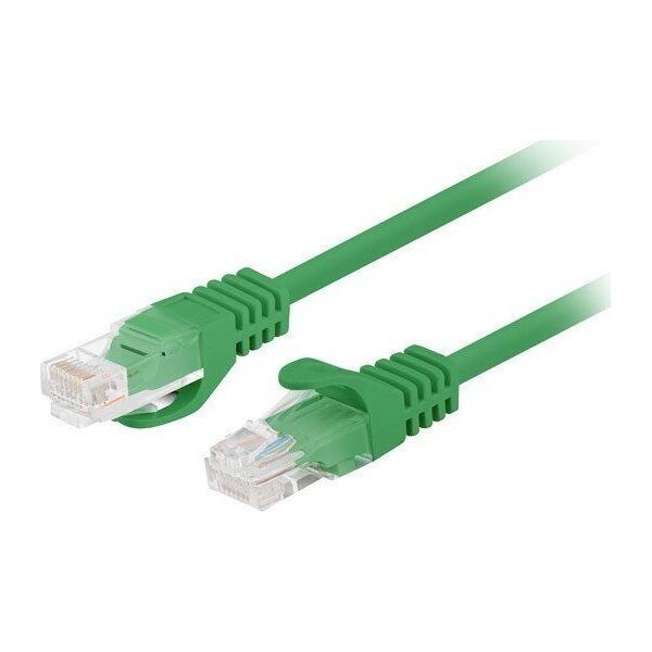 Lanberg PATCHCORD KAT.6 UTP 0.5M ZIELONY FLUKE PASSED LANBERG 10-PACK
