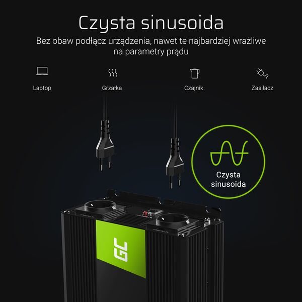 Przetwornica Green Cell 24V/230V 1500W