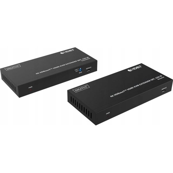 Konsola KVM Digitus KVM Digitus HDBaseT Extender Set black