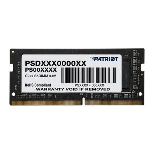 Pamięć do laptopa Patriot PATRIOT MEMORY DDR4 8GB 3200 CL 22-22-22-52 1.2V ECC-DIMM/TS Hynix 0-70 ACPI Retail Package