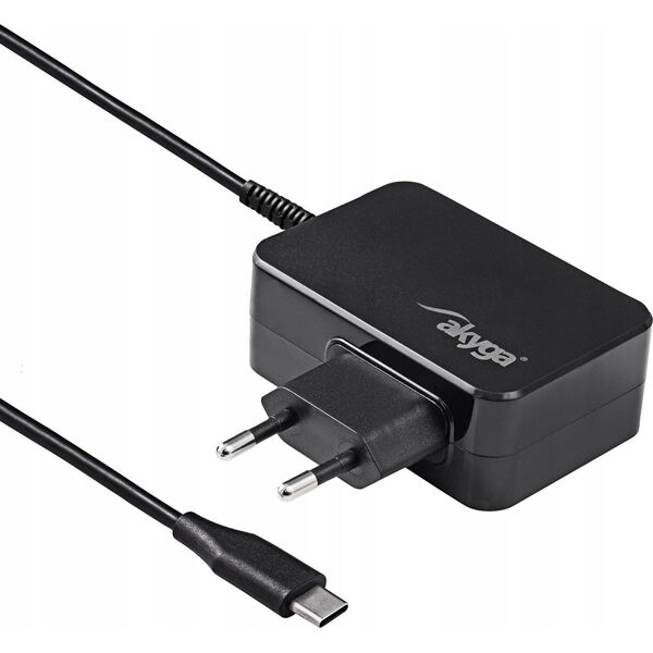 Zasilacz do laptopa Akyga Zasilacz do notebooka Akyga AK-ND-82 5-20V / 3-4.5A 90W USB type C 1.8m GaN