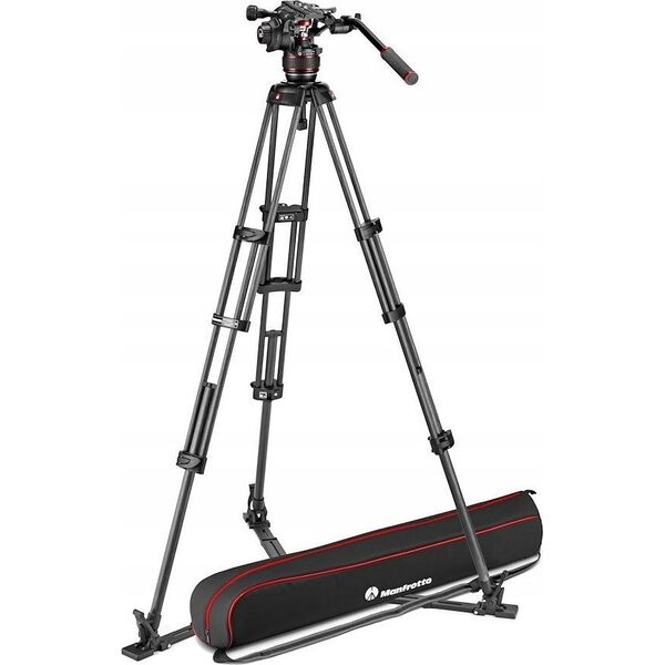 Statyw Manfrotto Zestaw Twin Carbon z głowicą 608- dolna rozp