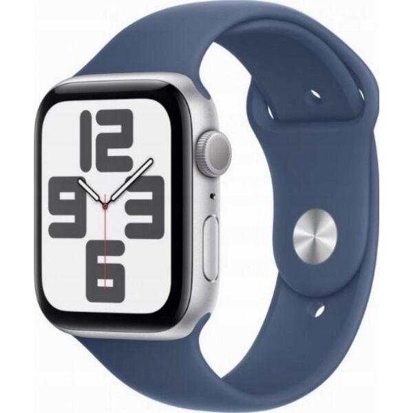 Smartwatch Apple Apple Watch SE GPS 44mm Silver Aluminium Case with Denim Sport Band - S/M MXEQ3ET/A