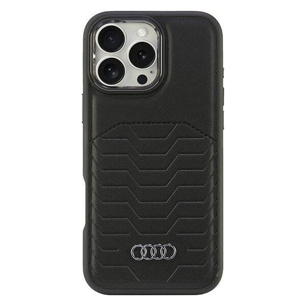 Audi Audi Synthetic Leather MagSafe iPhone 16 Pro Max 6.9" czarny/black hardcase AU-TPUPCMIP16PM-GT/D3-BK