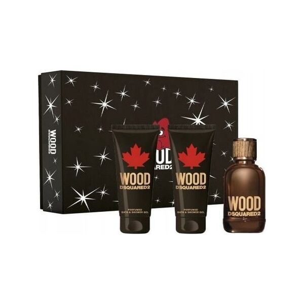 Alkotest SET DSQUARED Wood EDT spray 100ml + SHOWER GEL 100ml + AS BALM 100ml