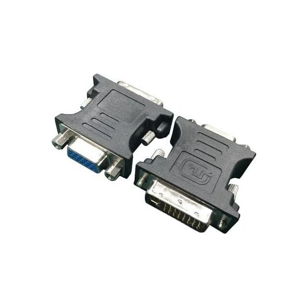 Adapter AV Gembird DVI-I - D-Sub (VGA) czarny (A-DVI-VGA-BK)