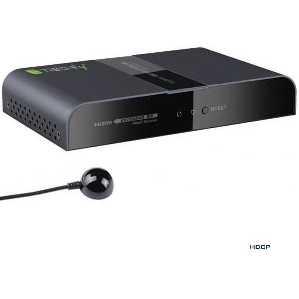 System przekazu sygnału AV Techly Extender odbiornik HDMI po PLC Powerline do 300m FullHD, czarny (021628)