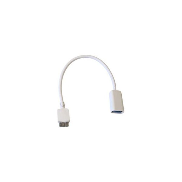 Kabel USB Art USB-A - microUSB Biały (KABADA USB3/MIUSB AL-OEM-161)
