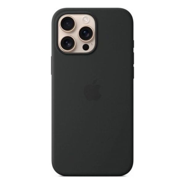 Apple APPLE iPhone 16 Pro Max Silicone Case with MagSafe - Black