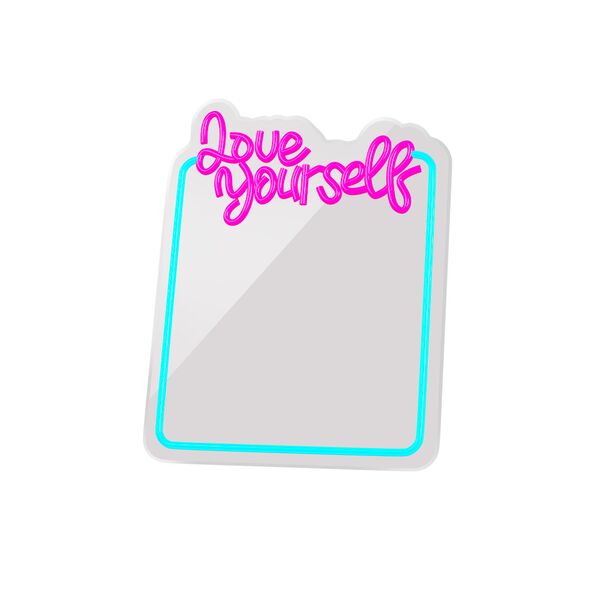 Neon MIRROR LED LOVE YOURSELF turquoise pink FMNE01 Forever Light 5907457763005