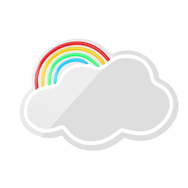 Neon MIRROR LED CLOUD multicolor FMNE05 Forever Light 5907457763043