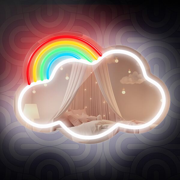 Neon MIRROR LED CLOUD multicolor FMNE05 Forever Light 5907457763043