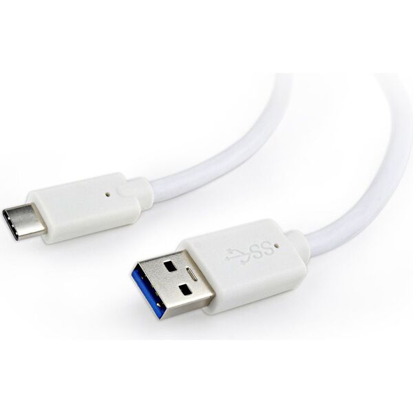 Kabel USB Gembird USB-A - 1.8 m Biały (CCP-USB3-AMCM-6-W)