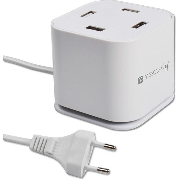 Ładowarka Techly CUB496 4x USB-A 2.4 A (102963)
