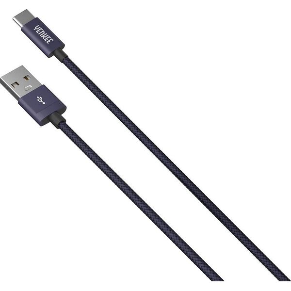 Kabel USB Yenkee USB-A - USB-C 1 m Czarny (YCU 301BE)