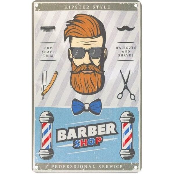 Activeshop Tablica ozdobna barber B057
