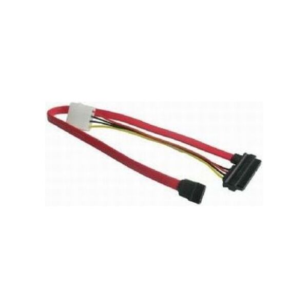 Gembird Molex - SATA 22-pin, 0.4m, Czerwony (CCSATAC1)