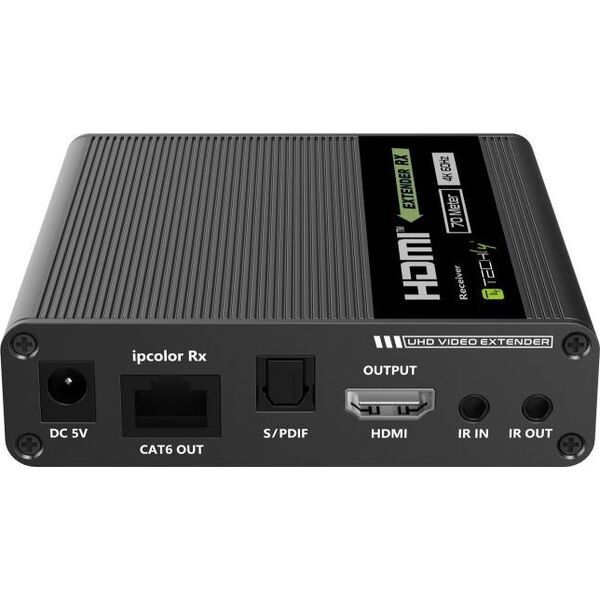 System przekazu sygnału AV Techly Extender HDMI 4K UHD*60Hz 70m po Skrętce Cat6/6A/7 Kaskadowy