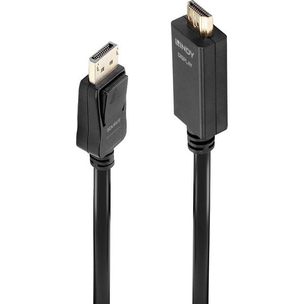 Kabel Lindy DisplayPort - HDMI 2m czarny (36922)