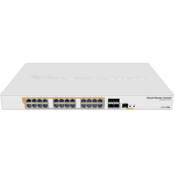 MikroTik 24xGig LAN, 4xSFP+ Rack 19" PoE 802.3af/at 500W (MT CRS328-24P-4S+RM)