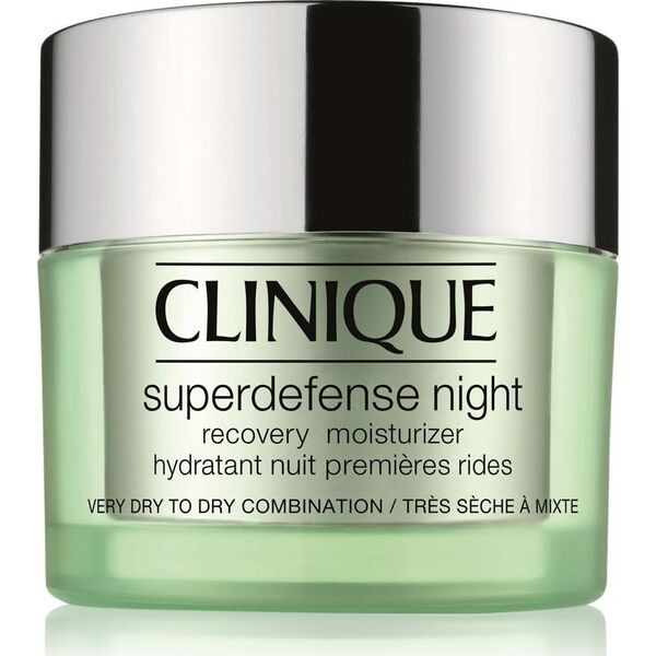 Clinique Superdefense Night Recovery Moisturizer 1/2 Very Dry To Dry Combination regenerujący krem na noc 50ml